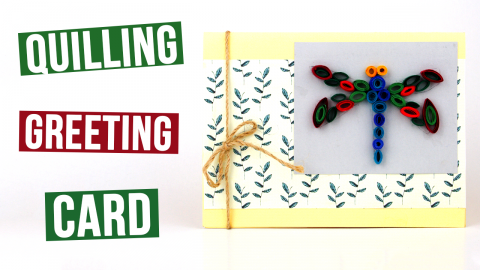  DIY Quilling Greeting Card 